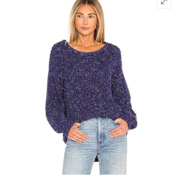 NWT Free People Midnight Aura Combo Sweater Medium - Picture 1 of 8